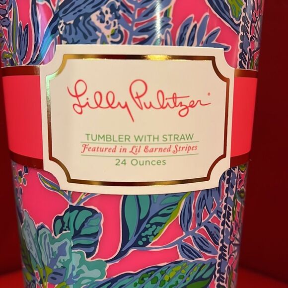 NWT Lilly Pulitzer tumbler with straw - Picture 2 of 2